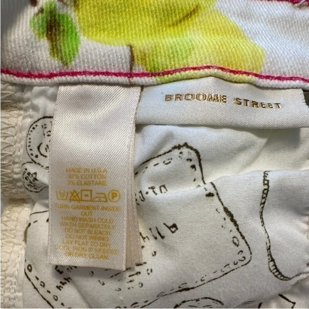Kate Spade Ankle Length Skinny Jeans With Lemon Print - Size 23 - Picture 7 of 14